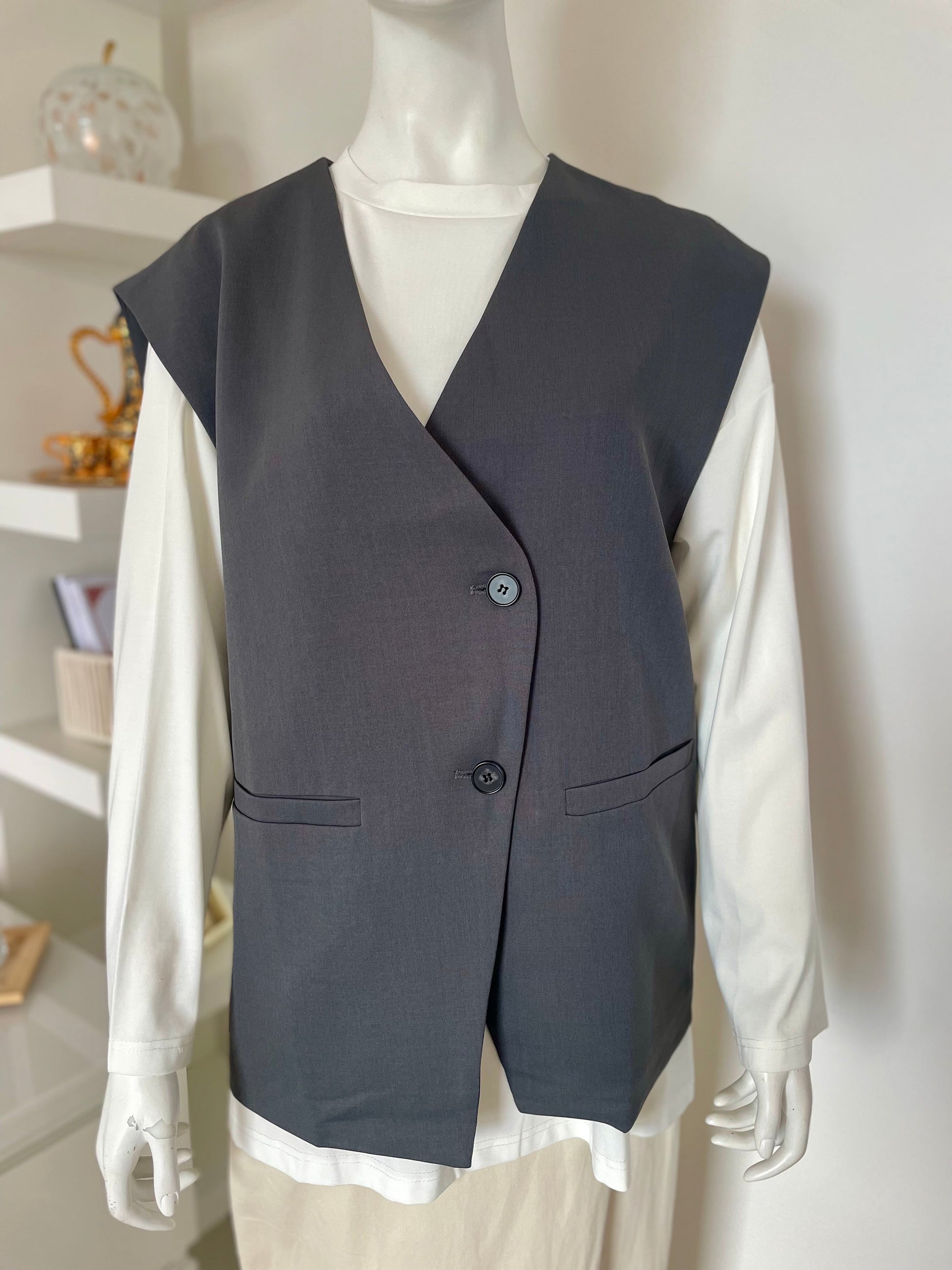 veste croisée sans manches Modeste avenue