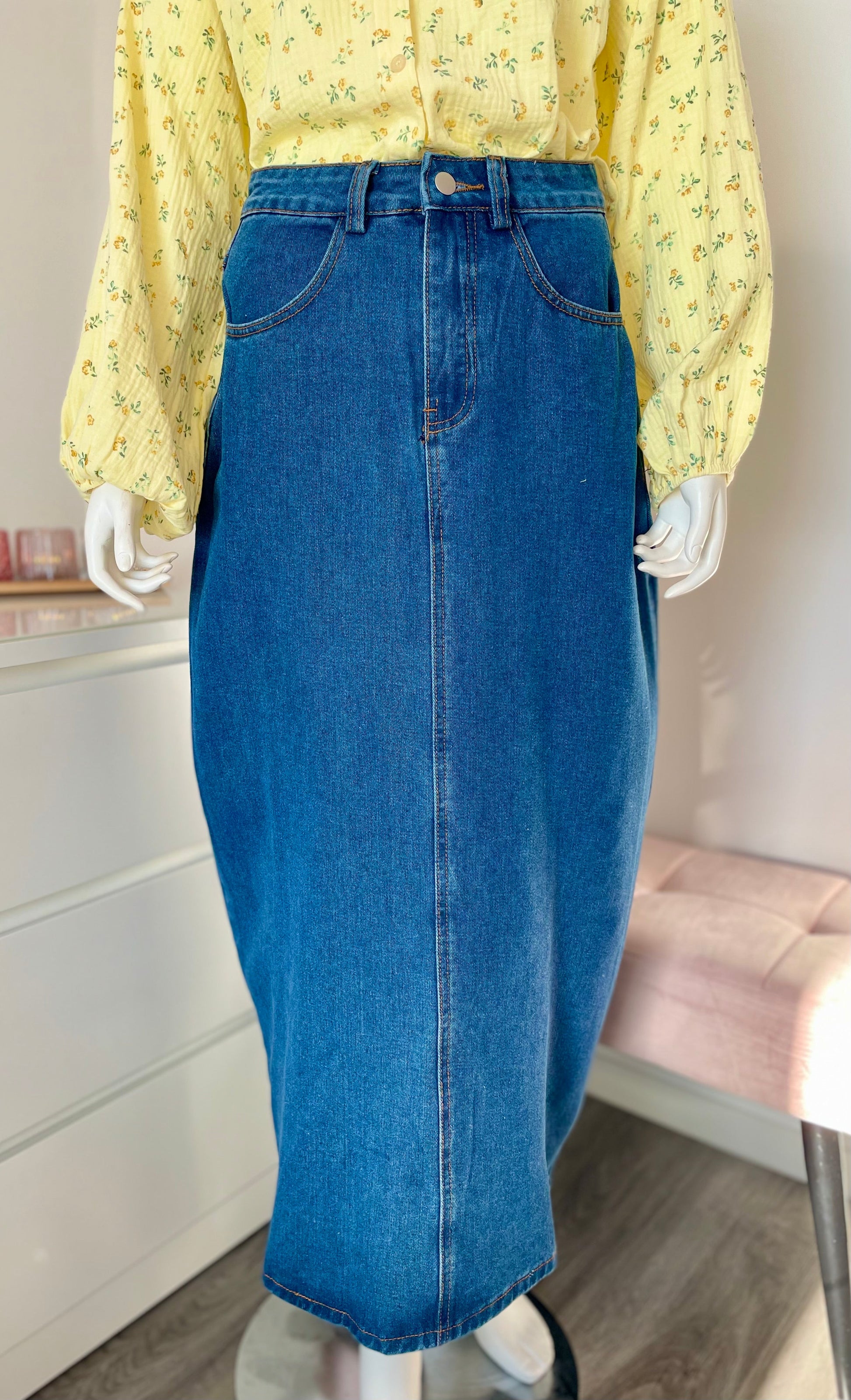 Jupe en jean Anna Modeste avenue